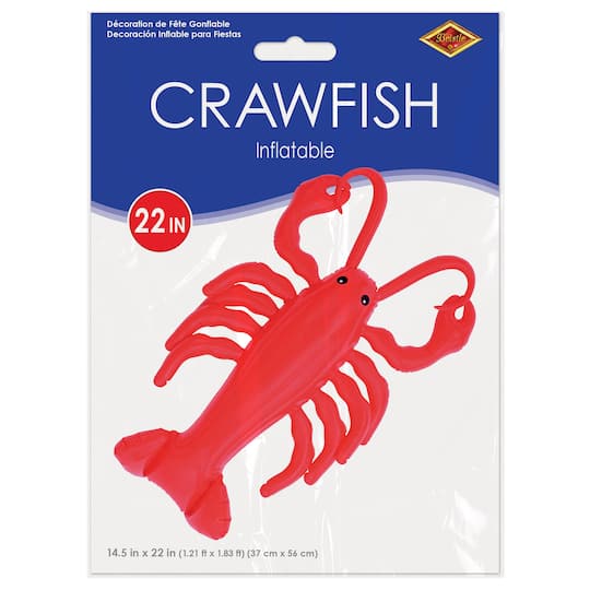 Beistle 22" Red Inflatable Crawfish